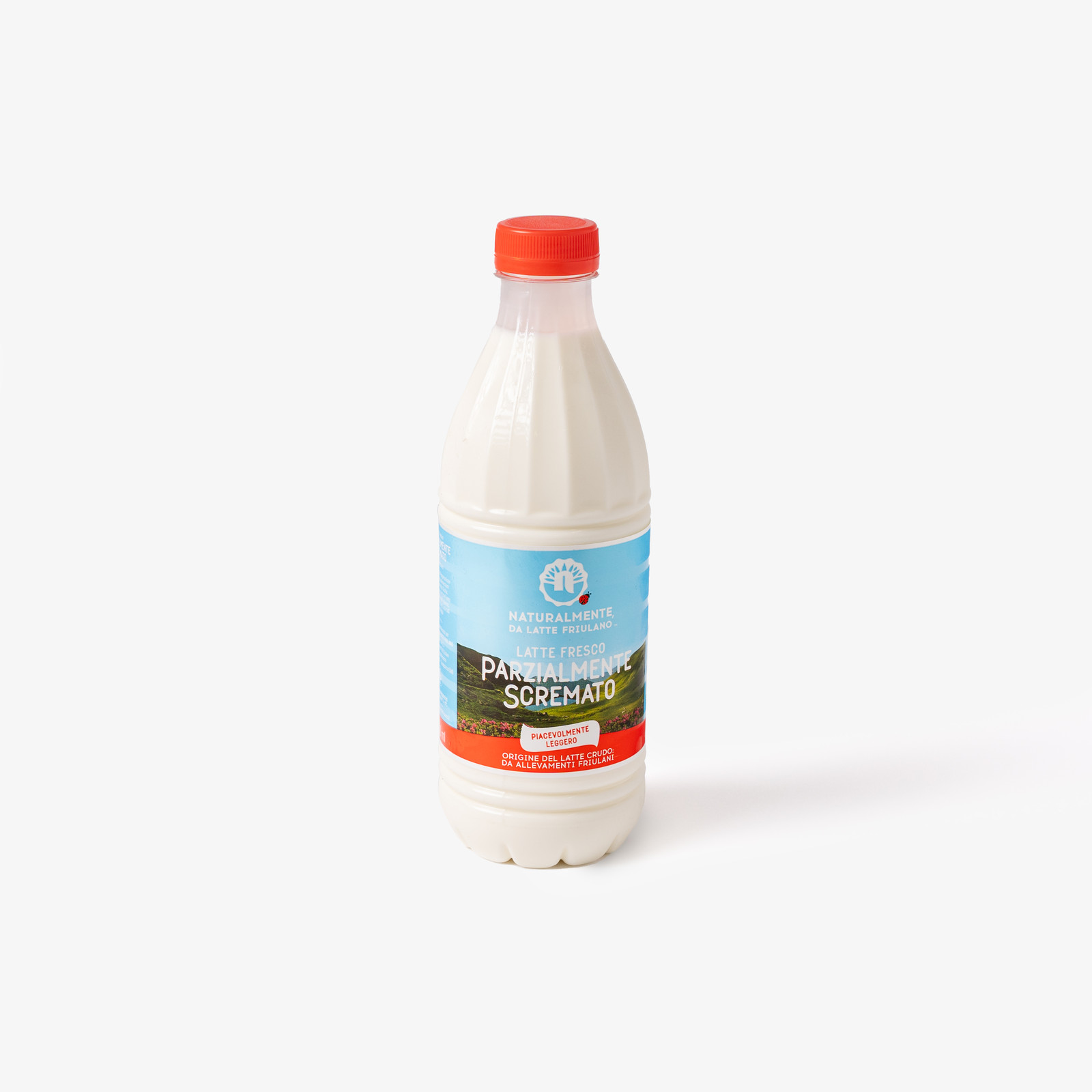Latte fresco parzialmente scremato Naturalmente, bottiglia 1 L